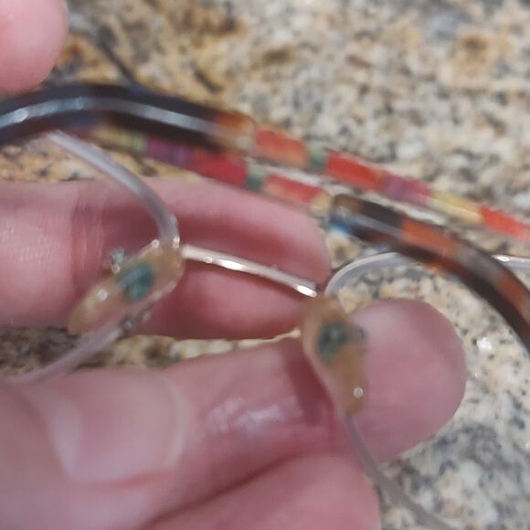 Bulova Alamosa Eyeglasses Frame Women's Rose Gold Half Rim Rectangular 52-17-135 - Picture 10 of 10